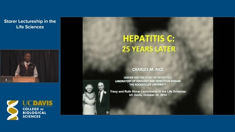 Thumbnail for Storer Lecture - Charles M. Rice 10-28-14