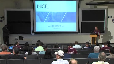 Thumbnail for entry Human Ecology IT Security Symposium: NICE Overview