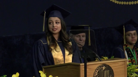 Thumbnail for 2017 College of Letters &amp; Science Student Speaker - Srishti Birla