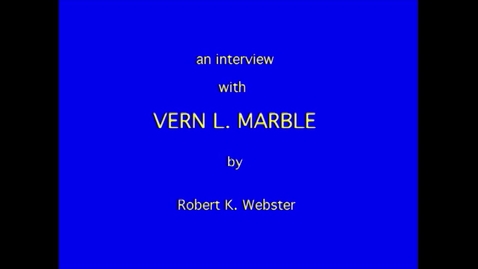 Thumbnail for entry Vern Marble