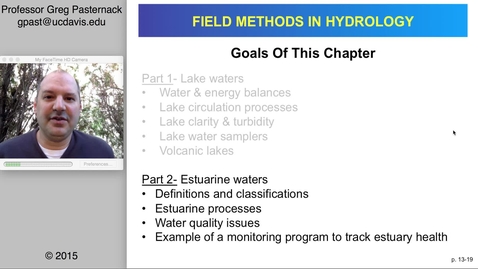 Thumbnail for entry HYD151: Lakes and Estuaries, part 2