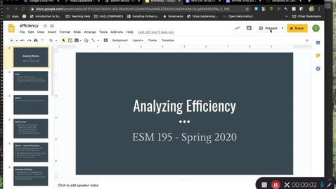 Thumbnail for entry ESM195_Spring2020_AnalyzingEfficiency