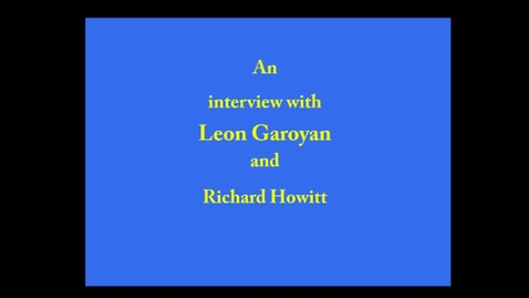 Thumbnail for entry Leon Garoyan