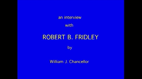 Thumbnail for entry Robert Fridley