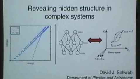 Thumbnail for entry David Schwab, Physics Colloquium, Oct. 3, 2016