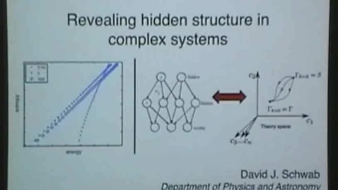 Thumbnail for David Schwab, Physics Colloquium, Oct. 3, 2016