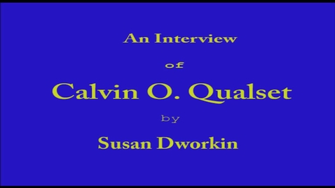 Thumbnail for entry Calvin Qualset