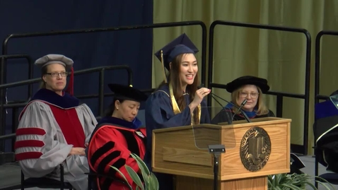 Thumbnail for 2016 College of Letters &amp; Science 7pm Student Speaker - Junnie Zhou