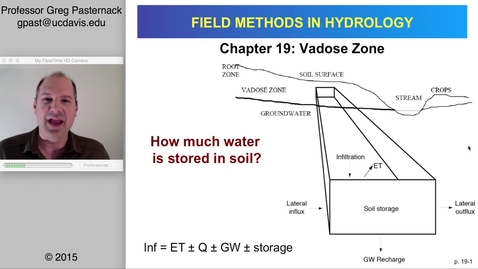 Thumbnail for entry HYD151: Vadose Zone Hydrology