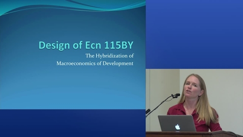 Thumbnail for entry Macroeconomics of Development | 2015 UC Davis Online and Hybrid Learning Showcase