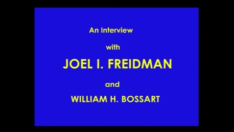 Thumbnail for Joel Friedman