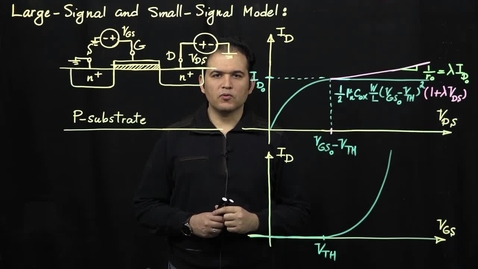Thumbnail for entry MOS Transistors (Part 8: Large-Signal and Small-Signal Models)
