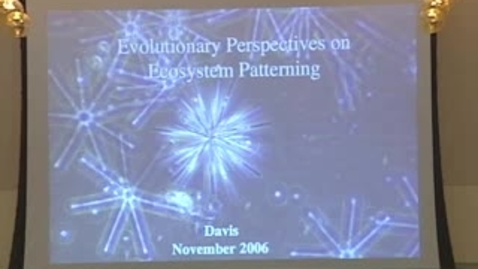 Thumbnail for Storer Lecture - Simon A. Levin 12-05-2006