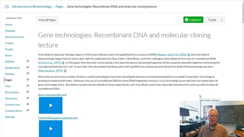 Thumbnail for entry Gene tech: recombinant DNA