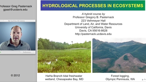 Thumbnail for entry HYD143: Chapter 1- Introduction to Hydrology and Ecology, Part 1