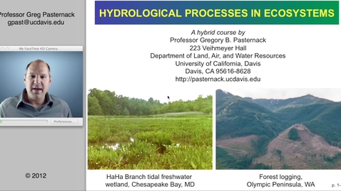 Thumbnail for HYD143: Chapter 1- Introduction to Hydrology and Ecology, Part 1