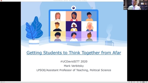 Thumbnail for SITT- Getting Students to Think Together from Afar - Dr. Mark Verbitsky