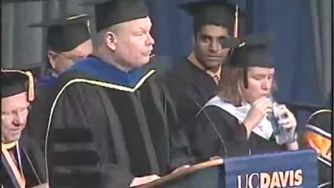 Thumbnail for entry 2009 - Astronaut Steve Robinson Speaks at the UC Davis College of Engineering Commencement