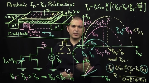 Thumbnail for MOS Transistors (Part 6: MOS Transistor as Voltage-Dependent Current Source)