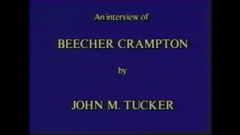 Thumbnail for entry Beecher Crampton