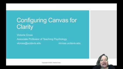 Thumbnail for SITT 2020 Faculty Talk - Configuring Canvas for Clarity