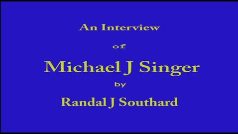 Thumbnail for Michael Singer