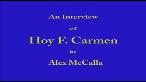 Thumbnail for entry Hoy Carmen