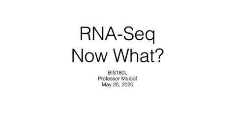 Thumbnail for BIS180L Lecture 12 GO enrichment