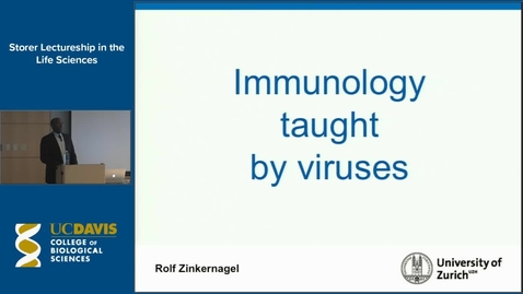 Thumbnail for Storer Lecture - Rolf Zinkernagel 11-19-14