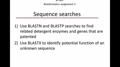 Thumbnail for Bioinformatics assignment 3__2020