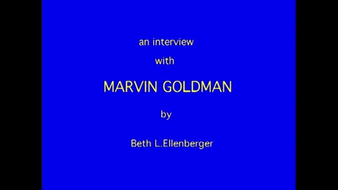 Thumbnail for Marvin Goldman