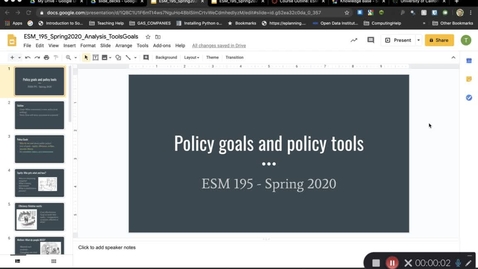 Thumbnail for ESM195_Spring2020_PolicyGoals_PolicyTools