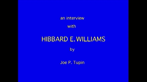 Thumbnail for entry Hibbard Williams