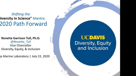Thumbnail for entry BML - Dr. Renetta Tull: Shifting the &quot;Diversity in Science&quot; Mantra - A 2020 Path Forward
