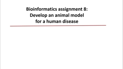 Bioinformatics 8 Find a mouse model for a human disease - University of  California, Davis