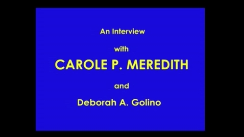 Thumbnail for Carole Meredith
