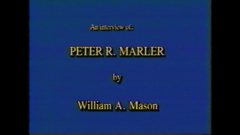 Thumbnail for Peter Marler