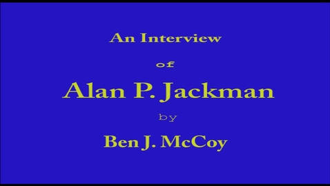 Thumbnail for  Alan  Jackman
