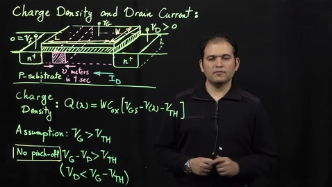 Thumbnail for entry MOS Transistors (Part 4: Drain Current Equation)