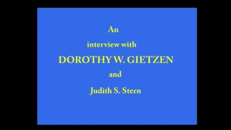 Thumbnail for Dorothy Gietzen