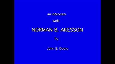 Thumbnail for Norman Akesson