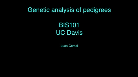 Thumbnail for Genetic analysis of pedigrees