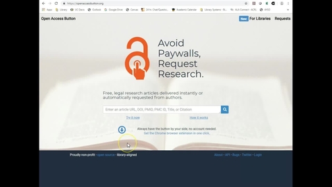 Thumbnail for Open Access Button