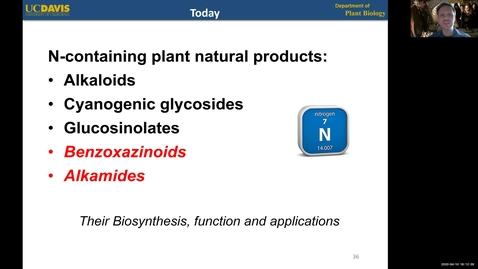 Thumbnail for PBI298 Lecture#4-4 BXAs &amp; Alkamides