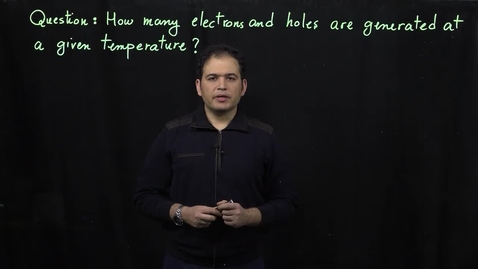 Thumbnail for entry Basics of Semiconductor Physics (Part 3: Intrinsic Silicon Conductivity)