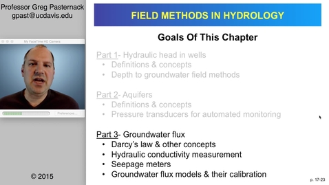 Thumbnail for HYD151: Groundwater Measurement, part 3