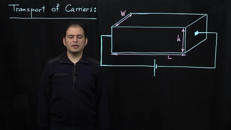 Thumbnail for entry Basics of Semiconductor Physics (Part 5: Drift Current)