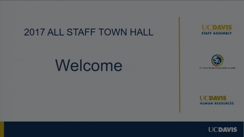 Thumbnail for All Staff Town Hall - December 14, 2017