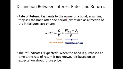 Thumbnail for ECON 135: Lecture 3 - Part 2/2