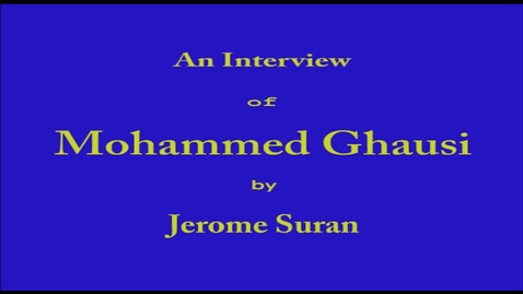 Thumbnail for entry Mohammed Ghausi